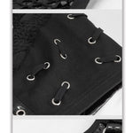Punk Asymmetric Heavy Metal Super Short Vest