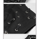 Punk Asymmetric Heavy Metal Super Short Vest