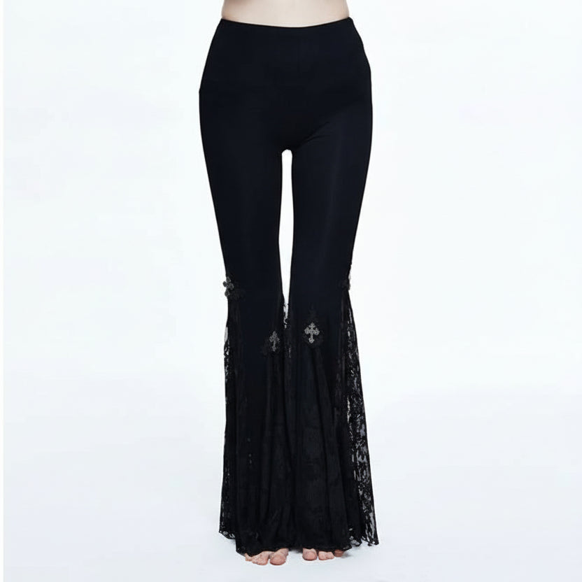 [2nd chance] Corrupted Mermaid' Gothic Bell Bottom Pants — DevilFashion Gothic Clothing