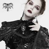 'Mesmerize' Velvet Gothic Bow Tie with Brooch And Feather