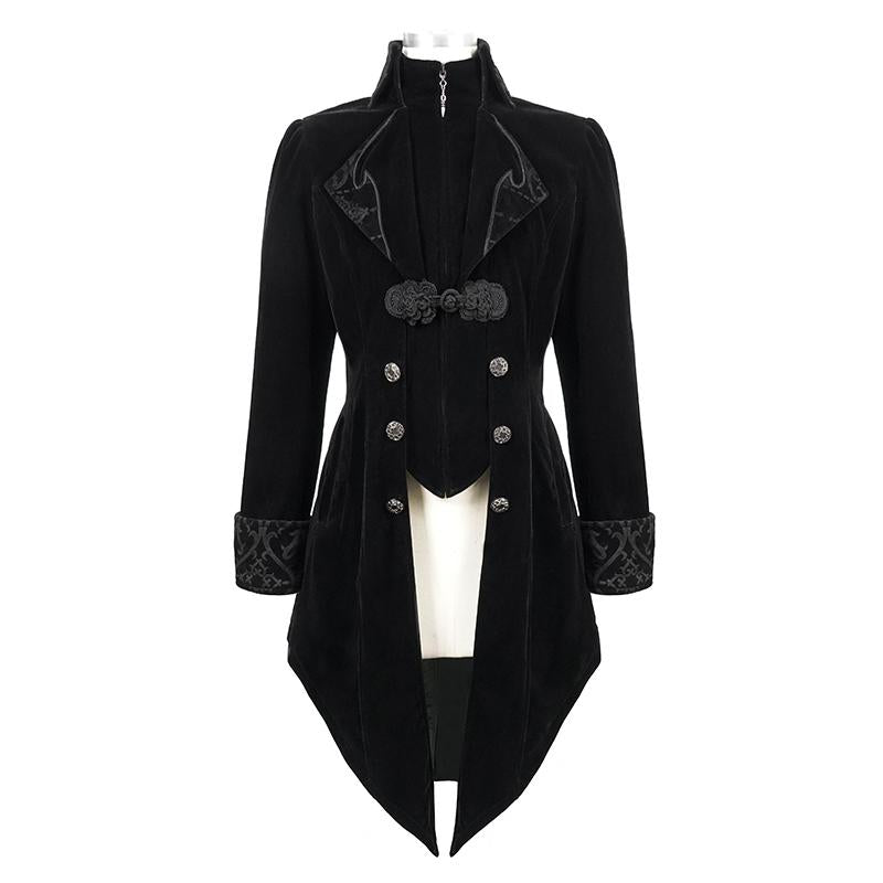 'Baphomet' Gothic Tuxedo With Black Embroidery – DevilFashion Official