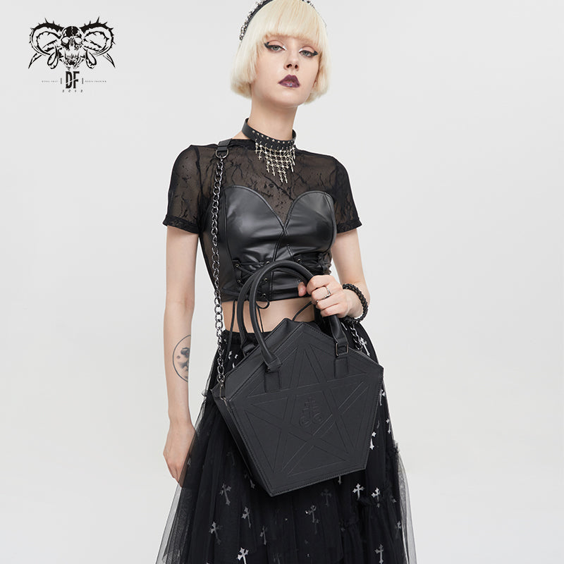 ‘Demonic Goddess' Gothic Pentagram Bag