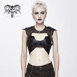 'Mechatronic Wasteland' Steampunk Vest With Metal Embellishments