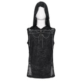 'Necrosis' Punk Tank Top With Chains