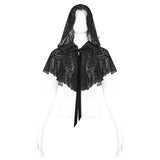 'Lost Highway' Gothic Mesh Cape With Hood