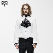 Dead Again' Gothic Button Up Shirt with Ruffles