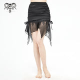 'Cry Me A River' Gothic Fishtail Skirt