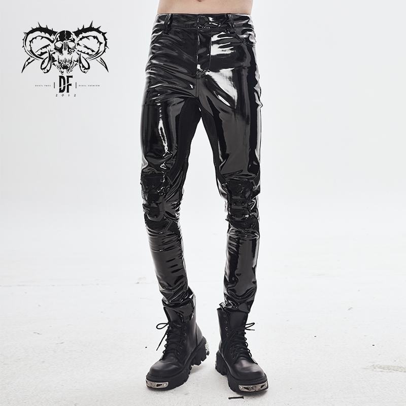 Courrèges faux-leather Slim Trousers - Farfetch