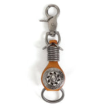 'Skull' Punk Keychain (Brown)