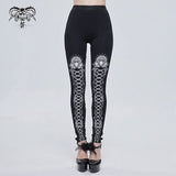 'Martian' Gothic Crucifix Bell-Bottoms (White)