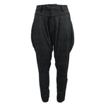 European Stylish Gothic Jacquard Oversize Black Breeches Men Trousers