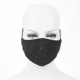 Devil Fashion Spider Web Pattern Punk Black Cotton Cloth Masks