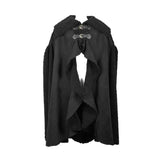 Punk Open Arms Men Winter Fur Big Cloak With Loops