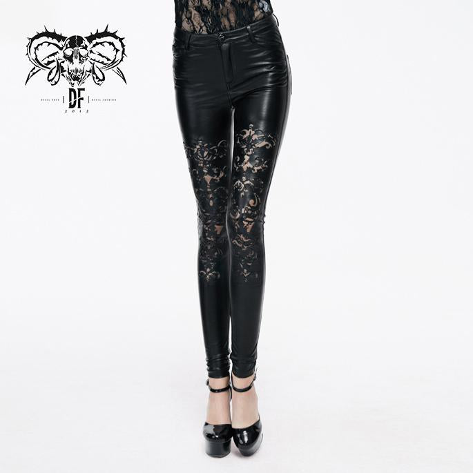 Pt065 Gothic Daily Life Sexy Women Leather Leggings