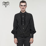 'Hygeia' Gothic Lantern Sleeve Shirt (Darkness)