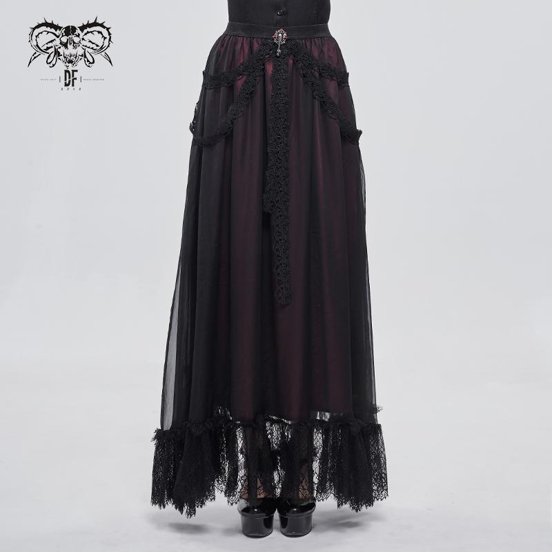 'Snatcher' Gothic A-line Skirt