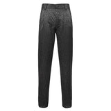 Pt145 Gothic Men Basic Style Jacquard Trousers