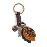 'Leaves From The Wine' Punk Keychain (Brown)