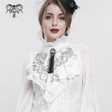 'Funny Face' Embroidered Gothic Bow Tie