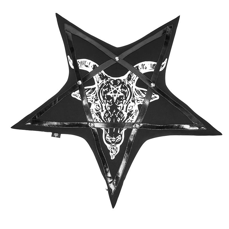 'Ave Satanas' Gothic Pentagram Pillow