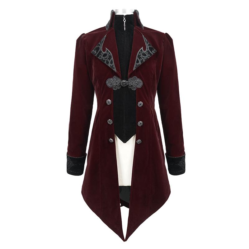 Western Fashion Gothic Embroidered Collar Men Tuxedo Black µ丱±¾