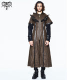 'Fifth Symphony' Steampunk Trench Coat With Cape Collar