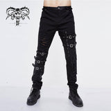 ‘Everlasting Blues’ Distressed Punk Trousers