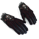 'Rosemary' Gothic Evening Gloves