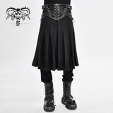 'Beowulf' Punk Leather Kilt
