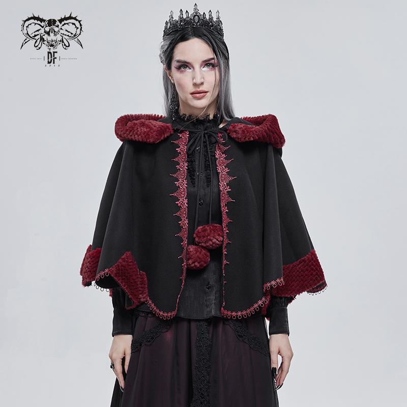 Capelet Short Hooded Cape Hooded Cape Pelerine Hooded Cape 