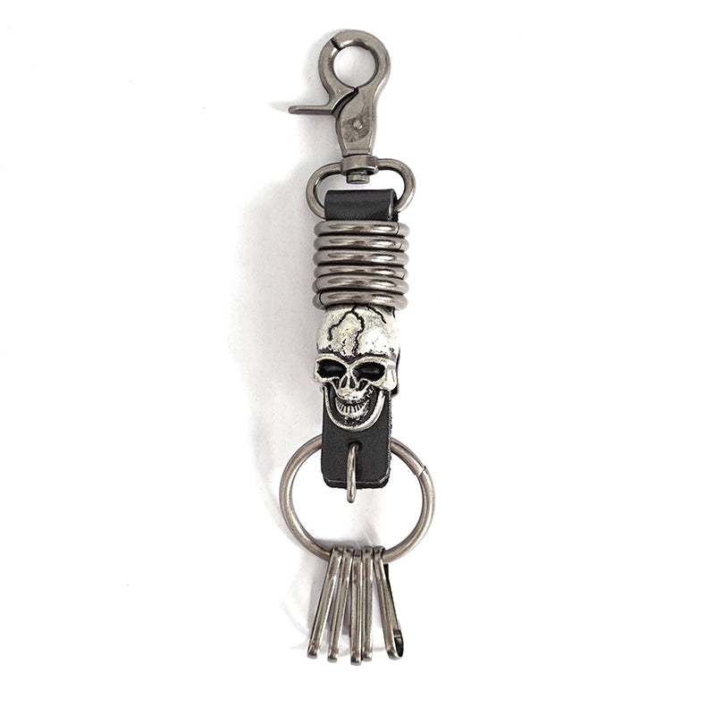 'Skull and Bones' Punk Keychain (Black)