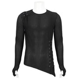 Moshpit' Punk Mesh Asymmetric Hem Tee