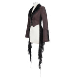 'Spelling Trouble' Gothic Jacket With Distressed Hemline