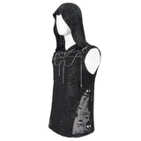 'Necrosis' Punk Tank Top With Chains
