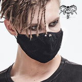 Punk Skeleton Printed Mesh Unisex Nailed Cotton Mask
