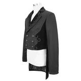 Ct17401 Gothic Men Dress Coat
