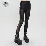 Lady Killer' Punk Distressed Trousers
