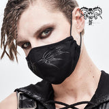 Devil Fashion Unisex 3D Wing Printing Punk Black Cotton Mask