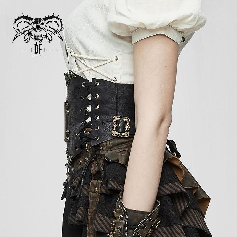 Steampunk Corset fusion tribal buckled corset · The Altered City