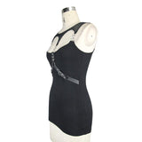 Daily Style Two Ways Of Wearing Punk Cotton Vest For Women