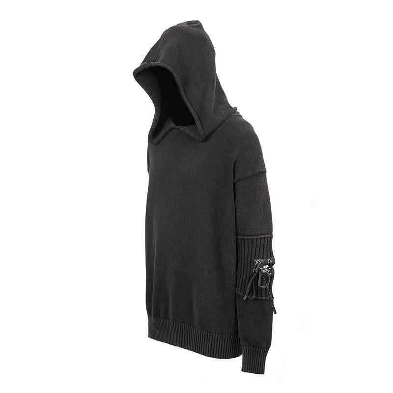 Devil Fashion Everyday Clothing Newest Style Winter Black Punk Men Hooded Sweater