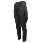 European Stylish Gothic Jacquard Oversize Black Breeches Men Trousers