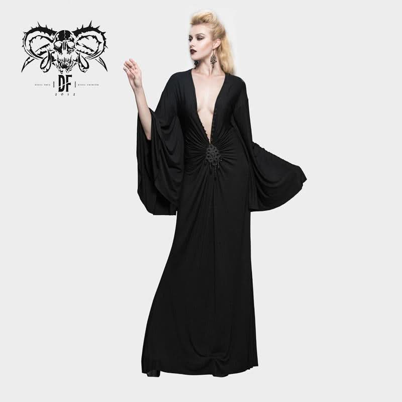 Death's Scythe' Gothic Evening Dress | Devil Fashion DevilFashion Official Death's Scythe' Gothic Evening Dress | Devil Fashion DevilFashion Official