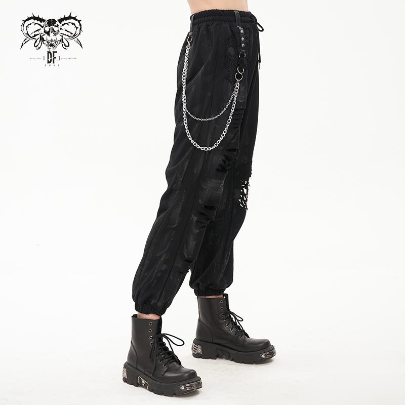 'Trouble in Paradise'  Distressed Punk Cargo Pants